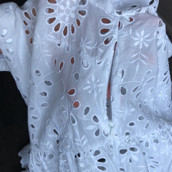J. Crew white cotton eyelet dress. Size 6. - Picture 11 of 16